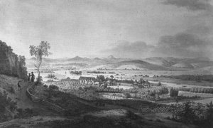 Veduta del Castello e Giardino di Pillnitz da Johann Gottfried Jentzsch